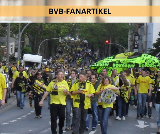 BVB Fanartikel: BVB-Tassen, BVB-Gläser, BVB-Tücher, BVB-Aufkleber, BVB-Fahnen, BVB-Shirts, BVB-Hoodies und mehr!